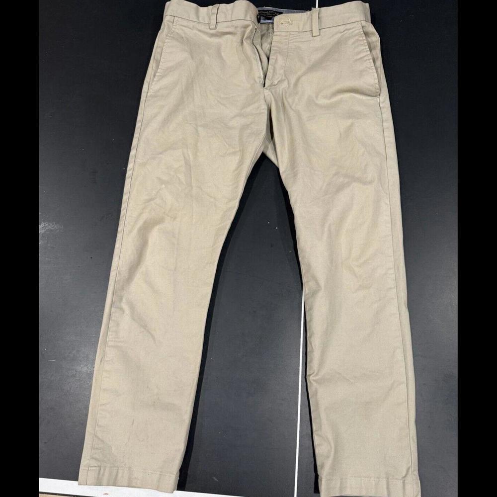 Banana Republic Pants Men 33x30 Gray Aiden Chino Slim Fit 100% Cotton